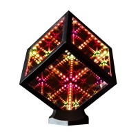 Hypercube Nano Infinity Cube Led Light With Stand 55Inch Sound Reactive Portable Table Desktop Lamp Rgb Appenabled Multico