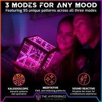 Hypercube Nano Infinity Cube Led Light With Stand 55Inch Sound Reactive Portable Table Desktop Lamp Rgb Appenabled Multico