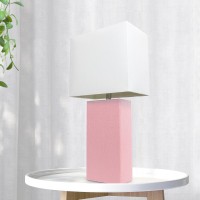 Lexington 21 Leather Base Modern Bedside Table Lamp