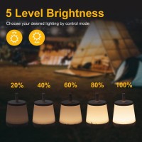 Touch Lamp, Portable Led Night Light With Quick Usb Charging Port, 5 Level Dimmable Warm White Light & 16 Color Changing Rgb For Bedroom Living Room Outdoor Camping