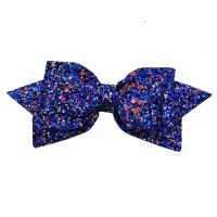 Toddler Baby Girls Glitter Hair Bowknot Hair Clip Sequins Hairpin Headwear Linen Bow Baby (A-E, One Size)