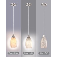 Karyfine Milk Mini Glass Pendant Lights Blown Art Glass Pendant Hanging Light Fixtures Kitchen Island Pendant Lamp Shade With Br