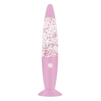 Vanful 13 Inches Pink Glitter Lamp With Hexagonal And Pentagonal Sparkles For Adults And Kids