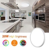 Lzhome Led Ceiling Light 9 Inch Led Flush Mount Ceiling Light 2800Lm 3000K4500K6000K 3Cct Dimmable For Kitchen Bedroom Living