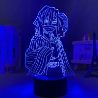 Abchat Led Light Anime Demon Slayer Obanai Iguro For Child Bedroom Decor Lighting Birthday Gift Manga 3D Night Lamp Kimetsu No Yaiba