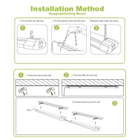 Greess 1 Pack 4 Foot Led Shop Light 4Ft 48W Linkable Led Shop Light For Garage 3000K4000K5000K Selectable Led Integrated Cei