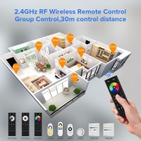 Btflighting 5In1 Lm052 Tuya Zigbee30 Led Controller Support Dimming Cct Rgb Rgbw Rgbcct Pwm Led Strip Compatible With Echo Plu