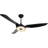 Fletcher 60-Inch Indoor/Outdoor Smart Ceiling Fan, Dimmable Led Light Kit & Remote Control, Works With Google Assistant, Amazon Alexa, And Siri Shortcuts.