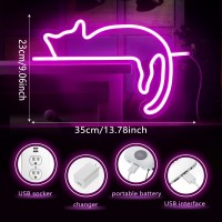 Kathfly Cat Neon Signs Lights Decor Dog Neon Light Animal Usb Operated Decorative Led Neon Light Sign For Room Wall Table For Ch