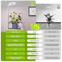 Lordem Grow Light Led Plant Light For Indoor Plants Growing Full Spectrum Desk Growth Lamp With Automatic Timer For 4H8H12H