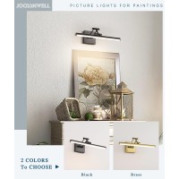 Joossnwell Modern Picture Light Black Led Picture Frame Lights For Paintings Hardwired 110V Gallery Light Artwork Lighting With