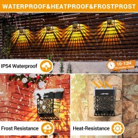 Loftek Solar Deck Lights 12 Pack Solar Fence Lights Outdoor Garden Decorative Lights Dusk To Dawn Waterproof Fence Post Sol