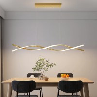 Matven Modern Ceiling Pendant Light With Remote Control Dimmable 3 Color Mode Brightness Ceiling Lamp Antiflicker Dining Li