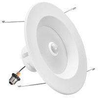 Maxxima 5 In 6 In Retrofit Led Pir Motion Sensor Downlight 1300 Lumens 14 Watts 5 Cct 2700K3000K3500K4000K5000K Ene