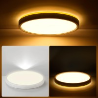 Roomratv Led Flush Mount Ceiling Light With Nightlight - 12