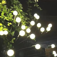 Lipifay Solar Garden Lights,Solar Lights For Outside Waterproof,8Led Firefly Lights Swaying Lovely Whimsy Decorations For Patio,Gutter,Potted Plant,Bush,Pathway(2 Pack)