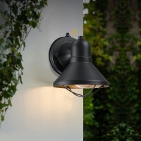 Arpenter Dusk To Dawn Outdoor Wall Light Fixtures,Black Barn Light With Photocell Sensor, Exterior 2-Pack Wall Sconce In Powder Coated Finish For Front Porch, House, Garage