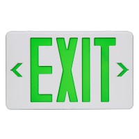 Tanlux Green Exit Sign, Led Emergency Exit Light With Battery Backup, Ul Listed, Ac 120/277V, Exit Signs With Emergency Lights, Commercial Emergency Lights For Business - 1 Pack