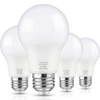 Maylaywood A19 Led Light Bulbs, 60 Watt Equivalent Led Bulbs, Daylight White 5000K, 850 Lumens, E26 Standard Base, Non-Dimmable, 9W Bright White Led Bulbs For Living Room Bedroom Home Office, 4-Pack