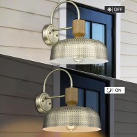 Luminzone Outdoor Barn Light Gooseneck Barn Light Farmhouse Exterior Wall Mount Light Vintage Wall Lighting Fixture Industrial