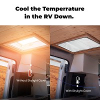 RV Skylight Vent cover Foldable BothSided Aluminum Film RV Window Insulation 25A16 Fits for 14 x 22 RV Skylight Dome OpeningTrailer Window Blackout Sunshade with Magnetic RV Accessories RV Parts