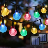 Seiiruue Outdoor Lighting Products, 50 Led Outdoor String Lights For Outdoor Decor, 8Mode Fairy Lights, Globe String Lights For Outside Decor, Porch Lights For Decorations Multicolor 1Pack