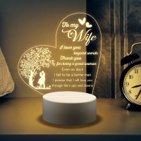 Beaugift Mother'S Day Gifts For Wife Night Light, Birthday Gifts For Wife From Husband, Wife Birthday Gifts Ideas Romantic Gifts For Anniversary, Wedding Gifts For Wife, Presents For The Wife