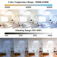 Xcofzob Rgb Led Flush Mount Ceiling Light With Remote Control 12 Inch 24W 3000K6500K Dimmable Color Changing Light Fixture Mo