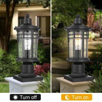 Darkaway Outdoor Post Lights Lamp Posts Outdoor Lighting Waterproof Aluminum Post Lights Outdoor Light Fixtures With Glass Lig