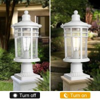 Darkaway Outdoor Post Lights Lamp Posts Outdoor Lighting 17Inch Large Waterproof Aluminum Post Lights Outdoor Light Fixtures Wi