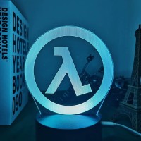 Abchat Half Life Logo Night Lamp For Game Room Decoration Cool Event Prize Of Game Store Color Changing Led Night Light Gift For Him