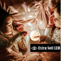 Toyunia Battery Powered Star Night Light For Kids Non Rotating Star Night Light For Kids Bedroom Girls Night Light Starry Night Light Projector Night Light For Kids With Timer (Small, Battery Powered)