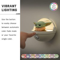 Star Wars Led Night Light Baby Yoda Floating Carrier The Mandalorian Grogu Color Changing Battery Operated Night Light Fl