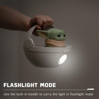 Star Wars Led Night Light Baby Yoda Floating Carrier The Mandalorian Grogu Color Changing Battery Operated Night Light Fl