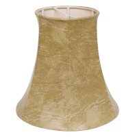 Set of High Quality Premium Lamp Shades This set of 6 chandelier shades features a sturdy brass finish metal Flame Clip that fits securely to your bulb No finial is needed Shade measures 275 top diameter x 4 bottom diameter x 4 slant height Faux animal hi