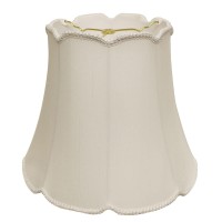 High Quality Fabric Lamp Shade Includes Brass Finish Washer Washer fitters sits on top of the harp Intended for use with customers own finial Shade measures 9 top diameter x 14 bottom diameter x 12 slant height Softback lampshade with white liner Made fro