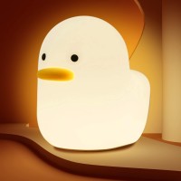 Duck Night Light For Kids Cute Leisure Ducklamp For Nursery Abssil Touch Control Portable And Rechargeable Dimmable Birthd