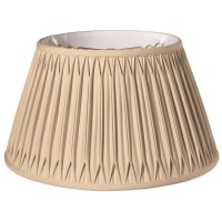 High Quality Fabric Lamp Shade Includes Brass Metallic Finish Washer Washer fitter sits on top of the harp Intended for use with customers own finial Shade measures 11 top diameter x 175 bottom diameter x 95 slant height Softback lampshade with double smo