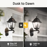 Dusk To Dawn Led Light Bulb, 9W (60Watt Equivalent) Auto On/Off Outdoor Lighting Led Bulb 5000K Daylight White, 900Lm, A19 E26 Base Smart Sensor Light Bulb For Porch Garage Hallway Yard Patio 6-Pack