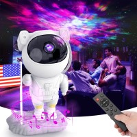 Aukyo Astronaut Star Projector - Galaxy Projector Lightr, Remote Control Spaceman Night Light With Bluetooth Music Speake, For Gaming Room, Home Theater, Kids Adult Bedroom Decor Aesthetic