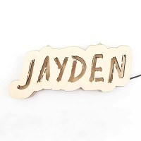 Personalized Username Sign Gamertag Sign Personalized Wooden Gamertag light sign Custom Gamer Tag Sign Custom Gaming LED Light Game Room Decor