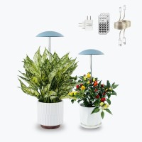 Led Grow Lights For Indoor Plants 2 Pack Smart Usb Small Full Spectrum Plant Lights With Remote Height Adjustable Auto Onoff