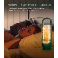 Ftoyin Flower Bedside Lamp, Handheld Led Night Light With 3 Brightness Levels Settings, Usb Rechargable Desk Night Lamp For Bedroom Living Room Home Office Outdoor Gift