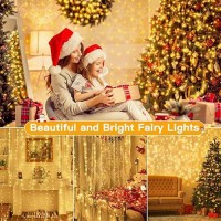 Ollny Christmas Fairy Lights Curtain 300 Led 98Ftx98Ft Usb Ip44 Waterproof Flexible Led Curtain Lights With Hooks For Christm