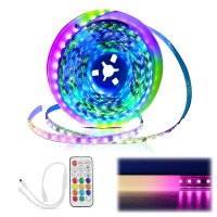 Muzata 164Ft5Meter Rgb Led Strip Light High Intensity 96Ledsm Spotless Light Strip Led Channel U108 U103 Lc31 For Bedroom Ind