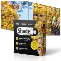 Shadeon Calming Fluorescent Light Covers (Set Of 8, Autumn Leaves) - Magnetic Light Filters For Ceiling Lights Classroom & Office, Fits 2X4 Floresant Light Fixtures, Educational Supplies For Teachers