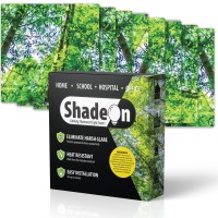 Shadeon Calming Fluorescent Light Covers (Set Of 8, Forest Canopy) - Magnetic Light Filters For Ceiling Lights Classroom & Office, Fits 2X4 Floresant Light Fixtures, Educational Supplies For Teachers