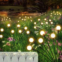 5 Pack Solar Garden Lights, Solar Firefly Lights Outdoor Waterproof 8 Modes Starburst Solar Powered Swaying Lights Garden Decor For Party Patio Yard Pathway Landscape Outdoor Lights Decorative