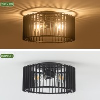 Zlepmlla Modern Black Flush Mount Ceiling Light Fixture Farmhouse Light Fixture For Kitchen Island Entryway Porch Foyer Dining