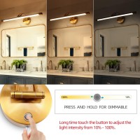 Mantolite 24 Picture Lights For Wall Vanity Lights For Bathroom Plugin Or Hardwired 12W Led 3Cct Dimmable Light Fixture Moder